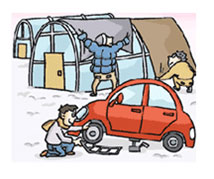 대설시 자동차와 농림분야 안전대책에 대한 이미지